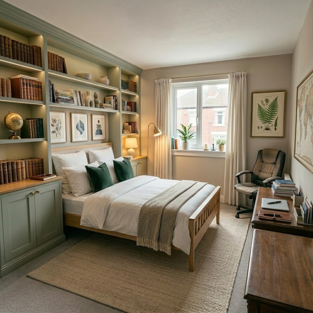 After AI Virtual Staging — staged bedroom